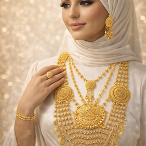 طقم مطلية كرسي جابر ذهب فاخر بتصميم تراثي ملكي يعكس الهيبة والفخامة في كل تفصيلة 👑